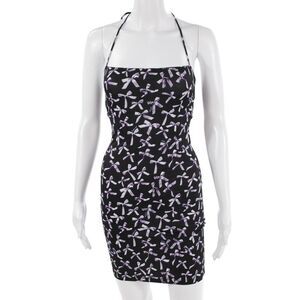 Marcia Women Bodycon Mini Dress Black Sleeveless Size XS